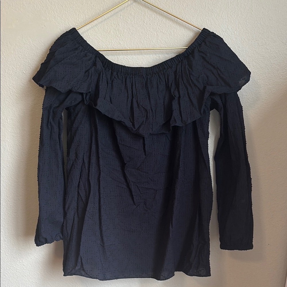 Elegant Black Off-Shoulder Top